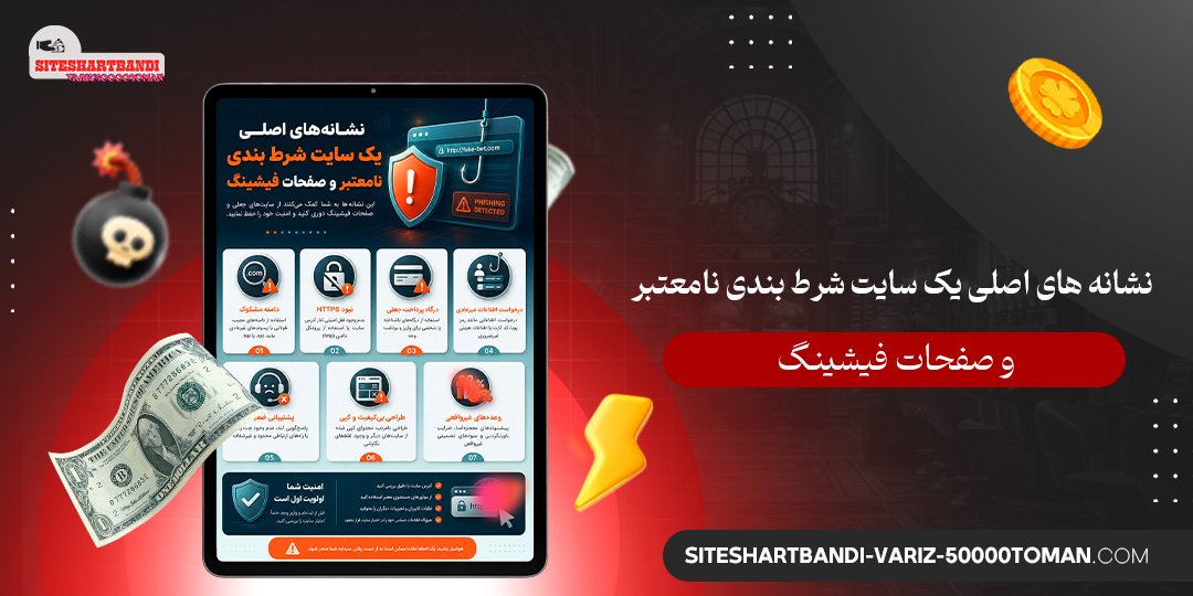 نشانه‌ های اصلی یک سایت شرط بندی نامعتبر و صفحات فیشینگ